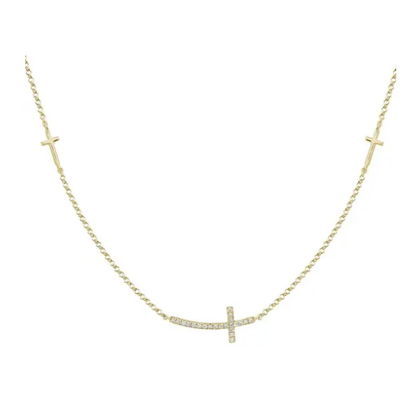 Diamond Cross Station Necklace Peter & Co. Jewelers Avon Lake, OH