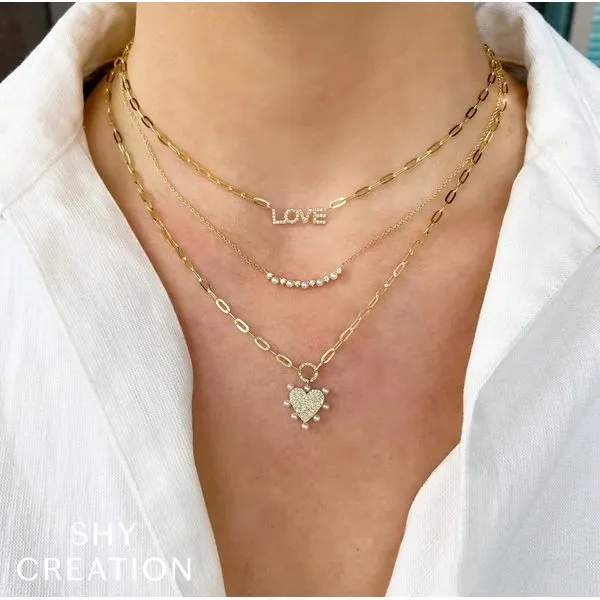 Shy Creation Diamond & Cultured Pearl Necklace Image 2 Peter & Co. Jewelers Avon Lake, OH