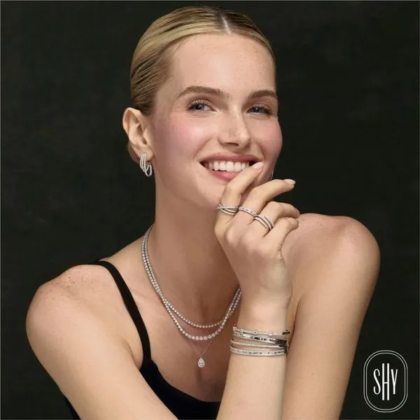 Diamond Eternity Necklace Image 2 Peter & Co. Jewelers Avon Lake, OH