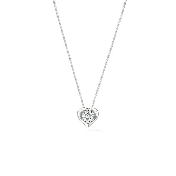 Hearts On Fire Whimsical Heart Single Diamond Pendant Necklace Peter & Co. Jewelers Avon Lake, OH