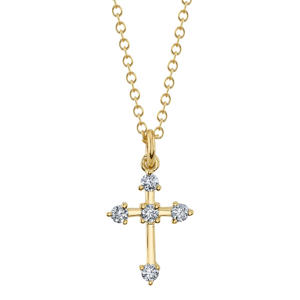 Shy Creation Diamond Cross Necklace Peter & Co. Jewelers Avon Lake, OH