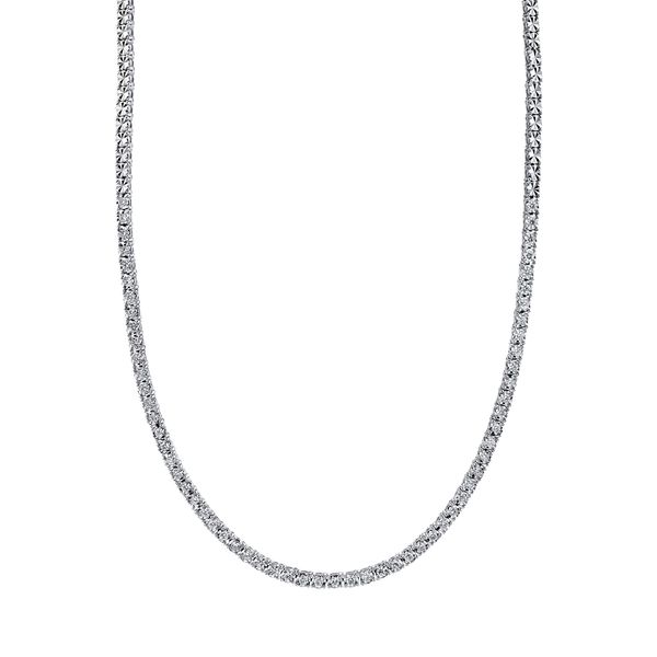 Shy Creation Diamond Tennis Necklace Image 2 Peter & Co. Jewelers Avon Lake, OH