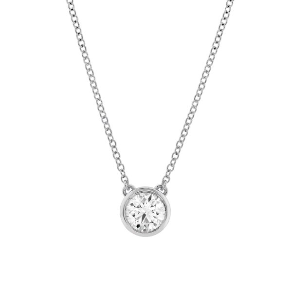 Hearts On Fire Bezel Solitare Necklace- 1/2ct Image 2 Peter & Co. Jewelers Avon Lake, OH