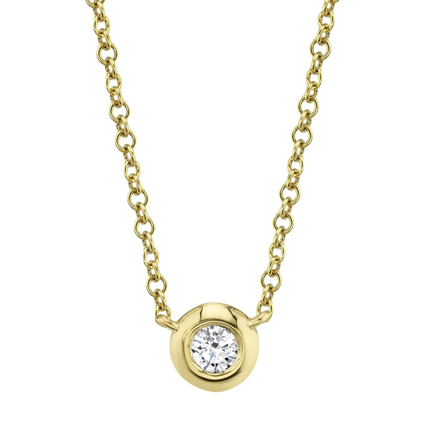 Shy Creation Diamond Bezel Necklace Peter & Co. Jewelers Avon Lake, OH