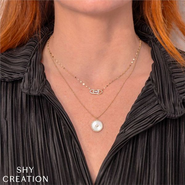 Shy Creation Diamond Sparkle Chain Necklace Image 2 Peter & Co. Jewelers Avon Lake, OH