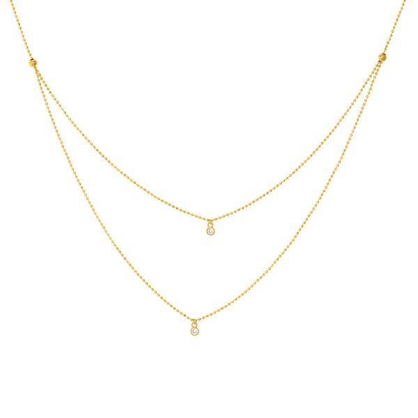 Double Strand Diamond Necklace Peter & Co. Jewelers Avon Lake, OH