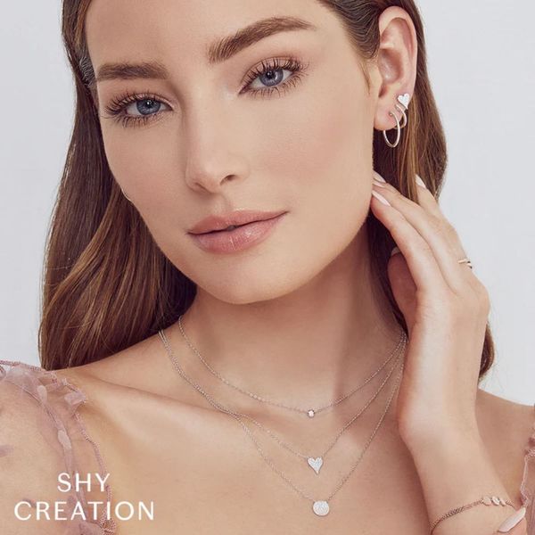 Shy Creation Diamond Bezel Necklace Image 2 Peter & Co. Jewelers Avon Lake, OH