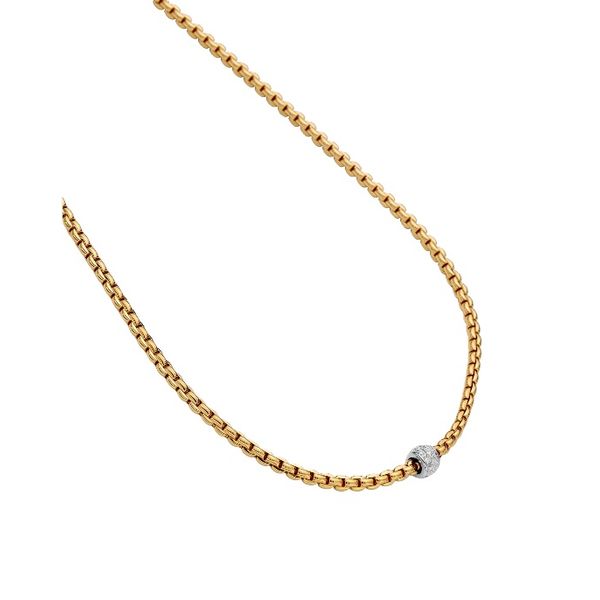 FOPE EKA Necklace with Diamond Pavé Image 2 Peter & Co. Jewelers Avon Lake, OH