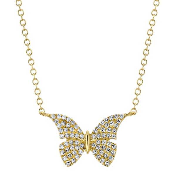 Shy Creation Diamond Butterfly Necklace Peter & Co. Jewelers Avon Lake, OH
