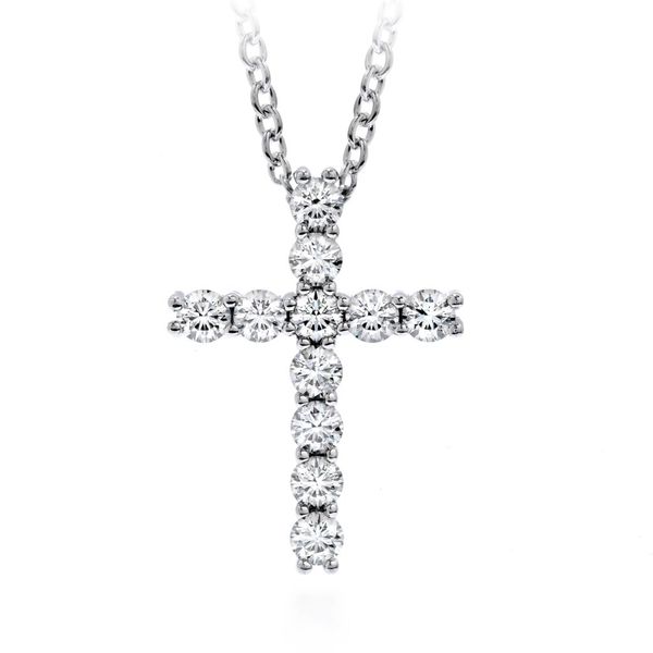 Hearts On Fire Whimsical Cross Pendant Necklace Peter & Co. Jewelers Avon Lake, OH