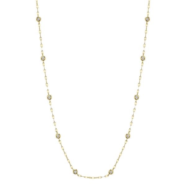 Shy Creation Diamond Station Necklace Image 2 Peter & Co. Jewelers Avon Lake, OH