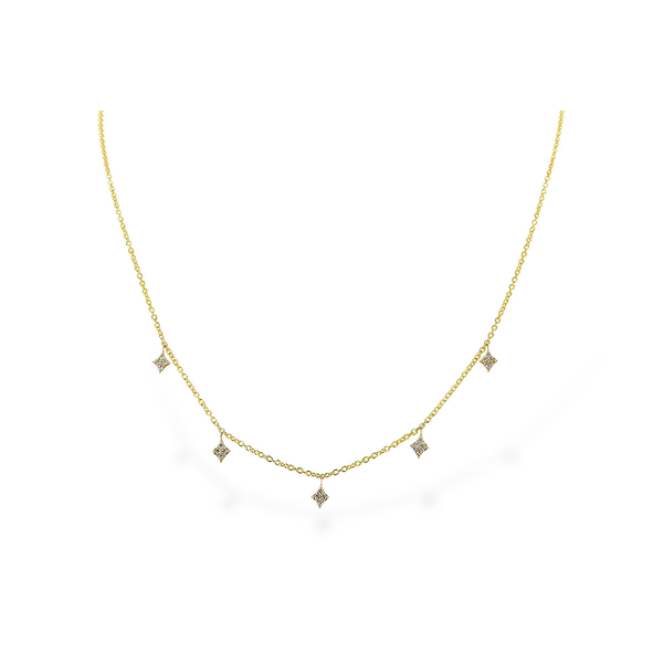 Pavé Diamond Drop Station Necklace Peter & Co. Jewelers Avon Lake, OH