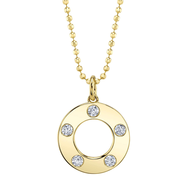 Shy Creation Diamond Circle Necklace Peter & Co. Jewelers Avon Lake, OH