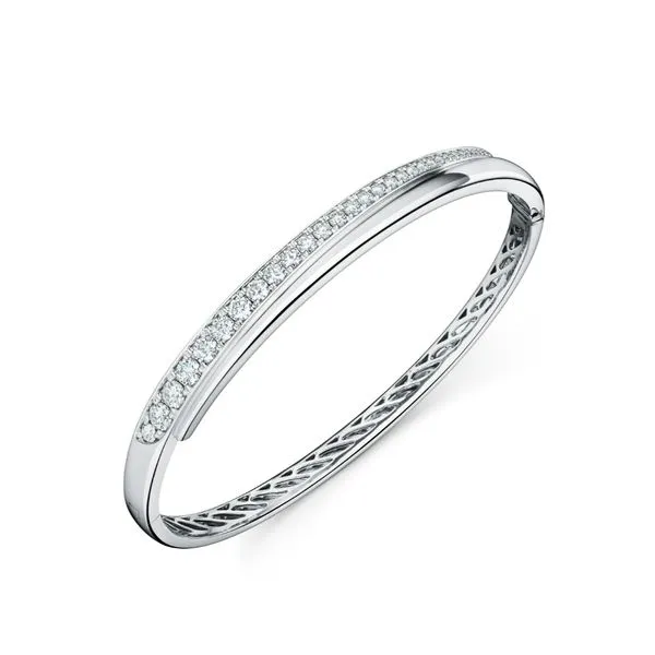 Hearts On Fire Vela Crossover Bangle Image 2 Peter & Co. Jewelers Avon Lake, OH