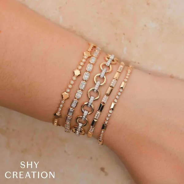 Shy Creation Diamond Baguette Tennis Bracelet Image 2 Peter & Co. Jewelers Avon Lake, OH