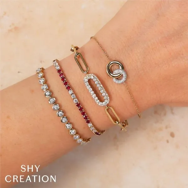 Shy Creation Diamond Bezel Tennis Bracelet Image 2 Peter & Co. Jewelers Avon Lake, OH
