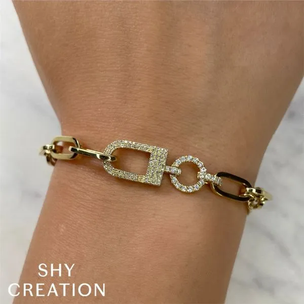 Shy Creation Diamond Pave Multi-Link Bracelet Image 2 Peter & Co. Jewelers Avon Lake, OH