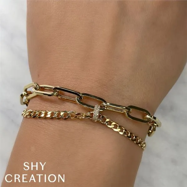 Shy Creation Diamond Pave Multi-Link Bracelet Image 3 Peter & Co. Jewelers Avon Lake, OH