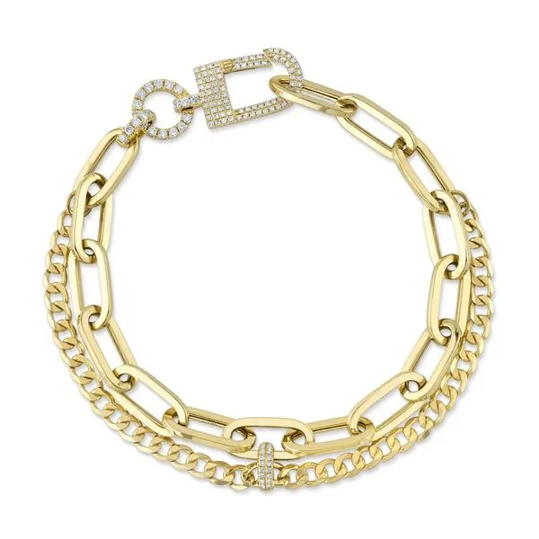 Shy Creation Diamond Pave Multi-Link Bracelet Peter & Co. Jewelers Avon Lake, OH