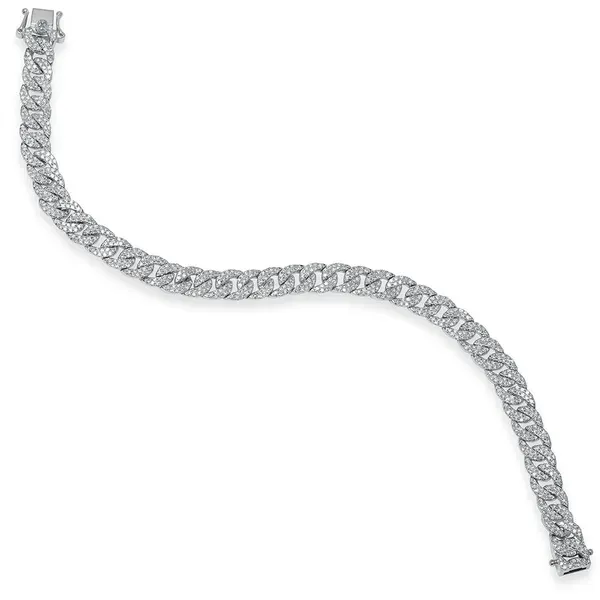 Shy Creation Diamond Pave Link Bracelet Image 2 Peter & Co. Jewelers Avon Lake, OH