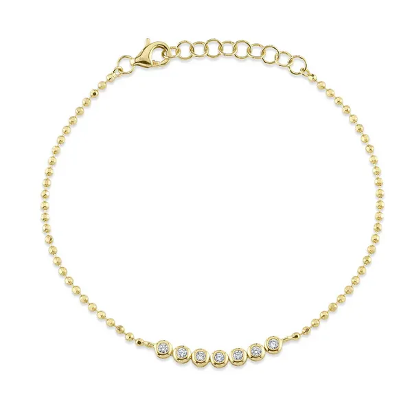 Shy Creation Diamond Bezel Faceted Ball Chain Bracelet Peter & Co. Jewelers Avon Lake, OH