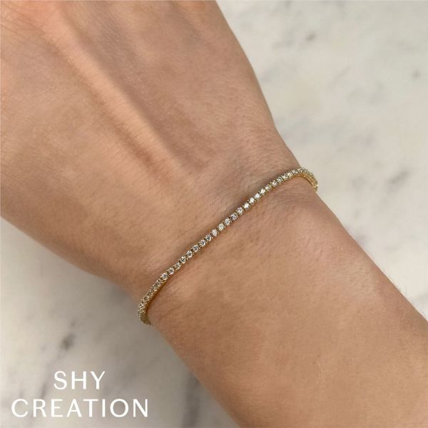 Shy Creation Diamond Tennis Bracelet Image 2 Peter & Co. Jewelers Avon Lake, OH