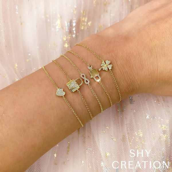 Shy Creation Diamond Pavé Heart Bracelet Image 3 Peter & Co. Jewelers Avon Lake, OH