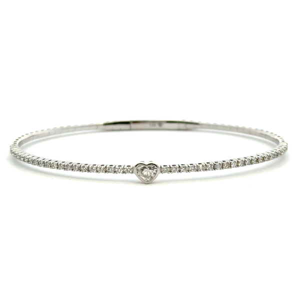 Flexible Diamond Heart Bangle 0.68ctw Peter & Co. Jewelers Avon Lake, OH