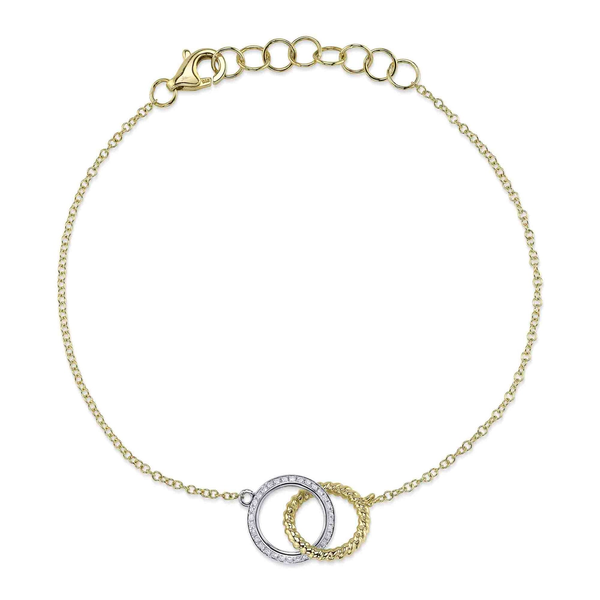 Shy Creation Two-Tone Oval Link Bracelet Peter & Co. Jewelers Avon Lake, OH