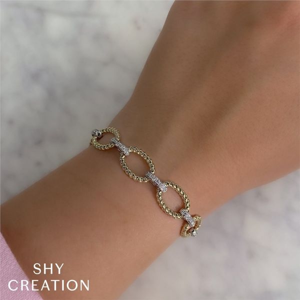 Shy Creation Diamond Link Bracelet Image 2 Peter & Co. Jewelers Avon Lake, OH