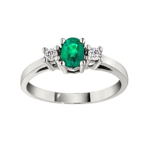 Emerald and Diamond Ring Peter & Co. Jewelers Avon Lake, OH