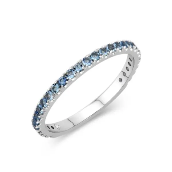 Aquamarine Birthstone Stackable Band Peter & Co. Jewelers Avon Lake, OH