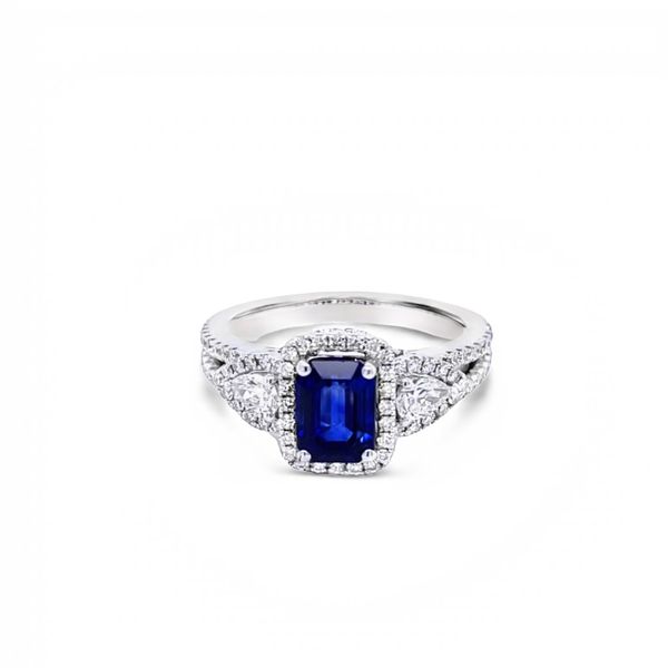 Blue Sapphire Diamond Band Peter & Co. Jewelers Avon Lake, OH