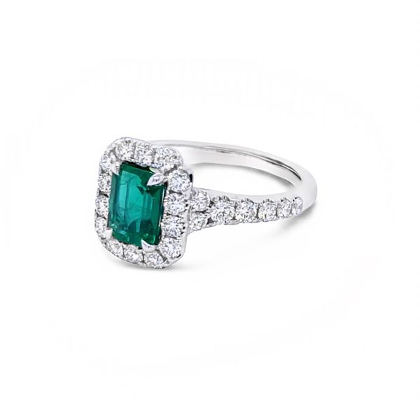 Emerald Diamond Ring Image 2 Peter & Co. Jewelers Avon Lake, OH