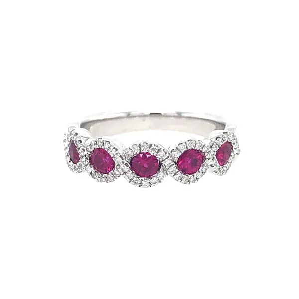 Fana Ruby and Diamond Twist Band Image 4 Peter & Co. Jewelers Avon Lake, OH