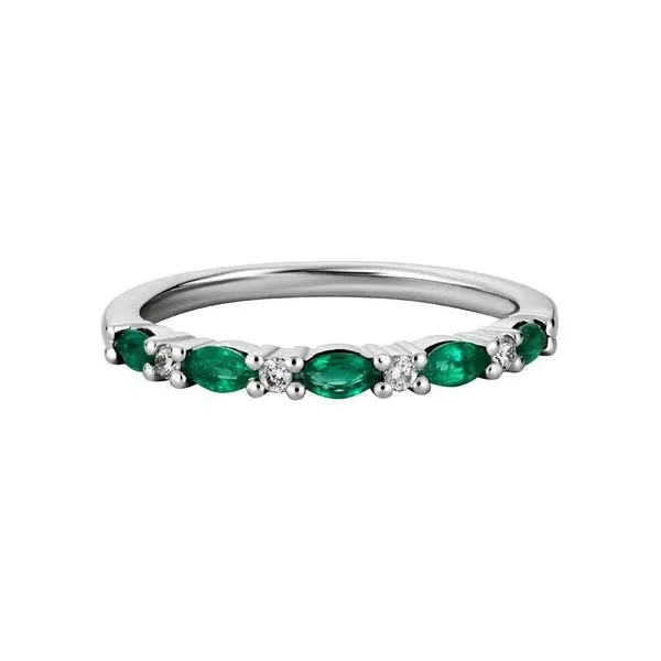 Emerald and Diamond Band Peter & Co. Jewelers Avon Lake, OH