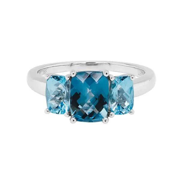 Blue Topaz Three-Stone Ring Peter & Co. Jewelers Avon Lake, OH