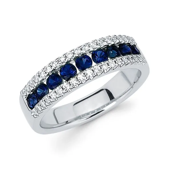 Blue Sapphire & Diamond Ring Peter & Co. Jewelers Avon Lake, OH