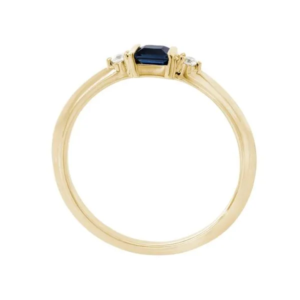 Sapphire $ Diamond Stackable Ring Image 2 Peter & Co. Jewelers Avon Lake, OH