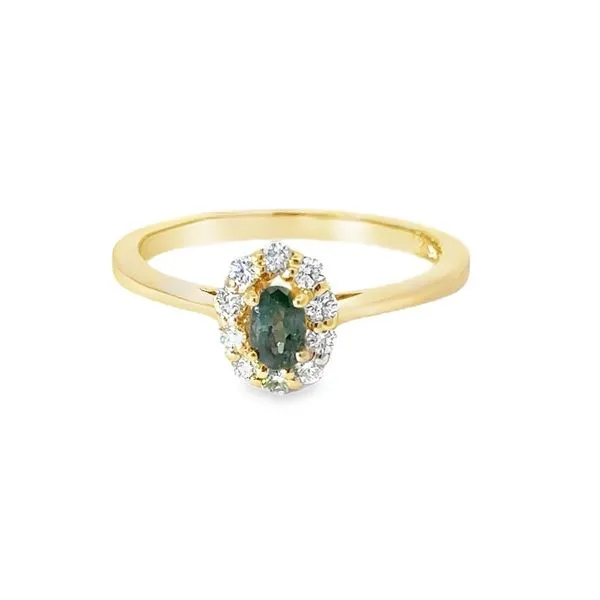Alexandrite Diamond Halo Ring Peter & Co. Jewelers Avon Lake, OH