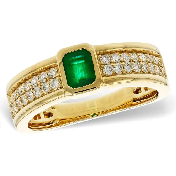 Emerald & Diamond Ring Peter & Co. Jewelers Avon Lake, OH