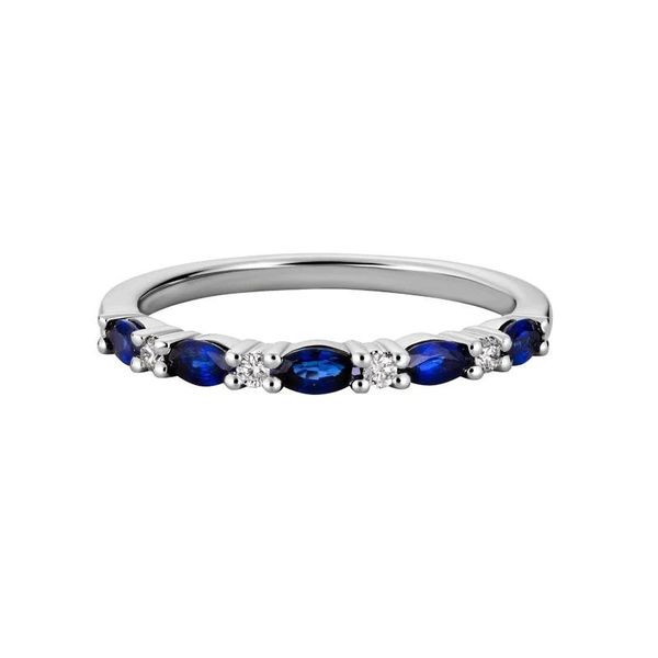 Blue Sapphire and Diamond Band Peter & Co. Jewelers Avon Lake, OH