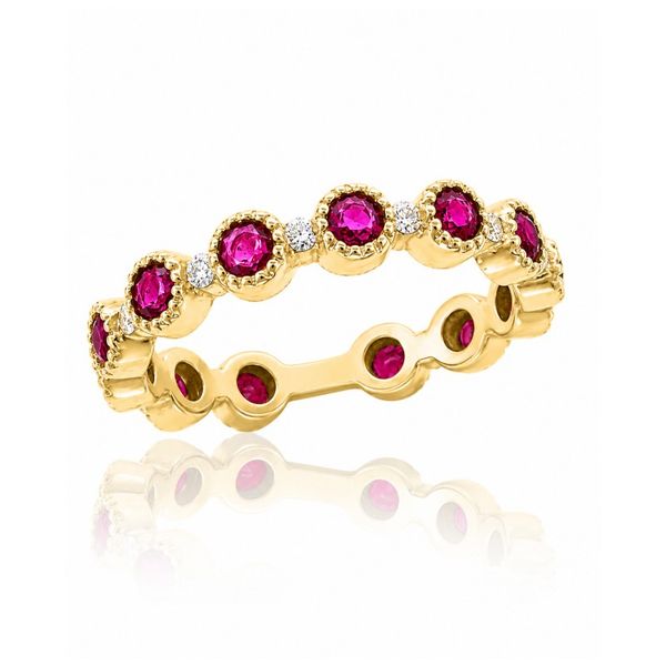 Ruby & Diamond Alternating Band Peter & Co. Jewelers Avon Lake, OH