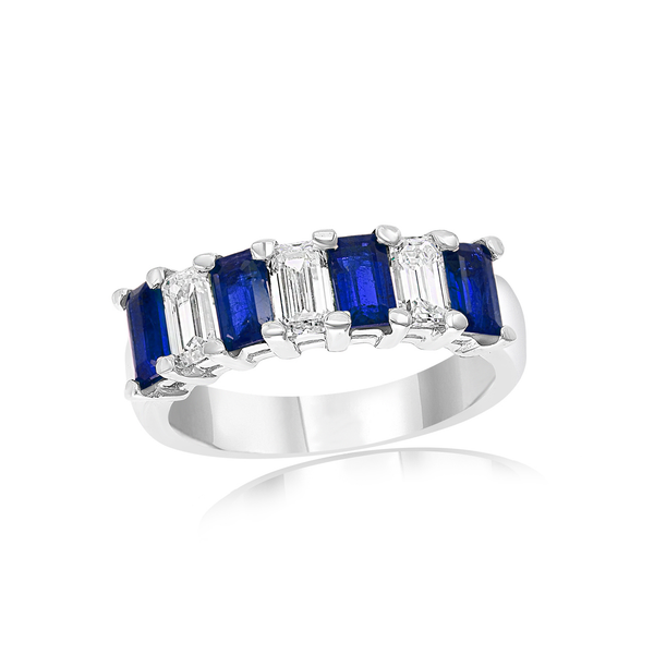 Blue Sapphire & Diamond 7-Stone Ring Peter & Co. Jewelers Avon Lake, OH