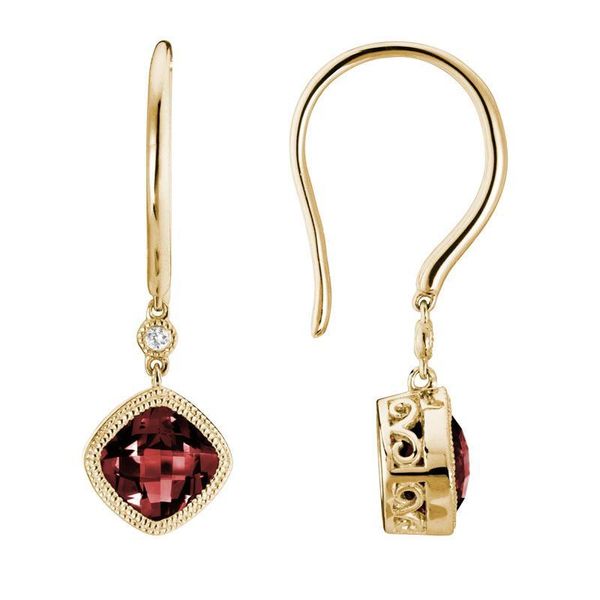 Garnet French Wire Earrings Peter & Co. Jewelers Avon Lake, OH