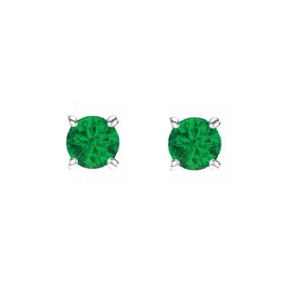 Emerald Birthstone Earrings 3mm Peter & Co. Jewelers Avon Lake, OH