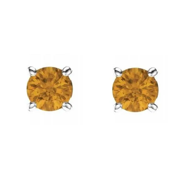 Citrine Birthstone Earrings 4mm Peter & Co. Jewelers Avon Lake, OH