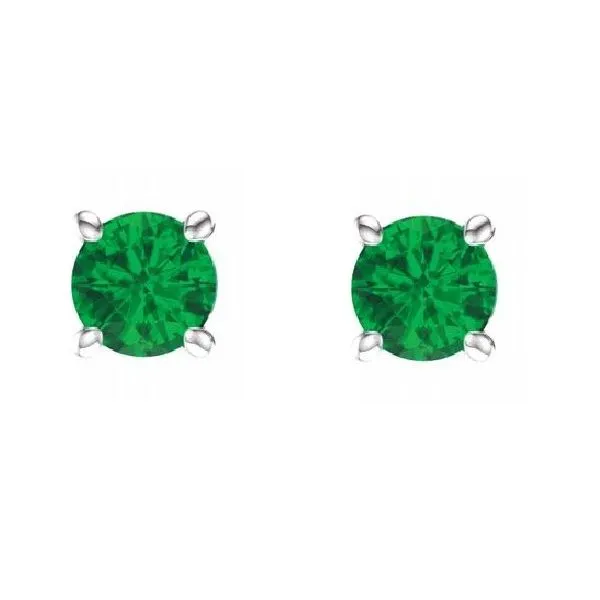 Emerald Birthstone Earrings 4mm Peter & Co. Jewelers Avon Lake, OH