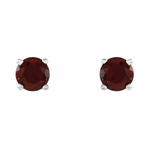 Garnet Birthstone Earrings 4mm Peter & Co. Jewelers Avon Lake, OH