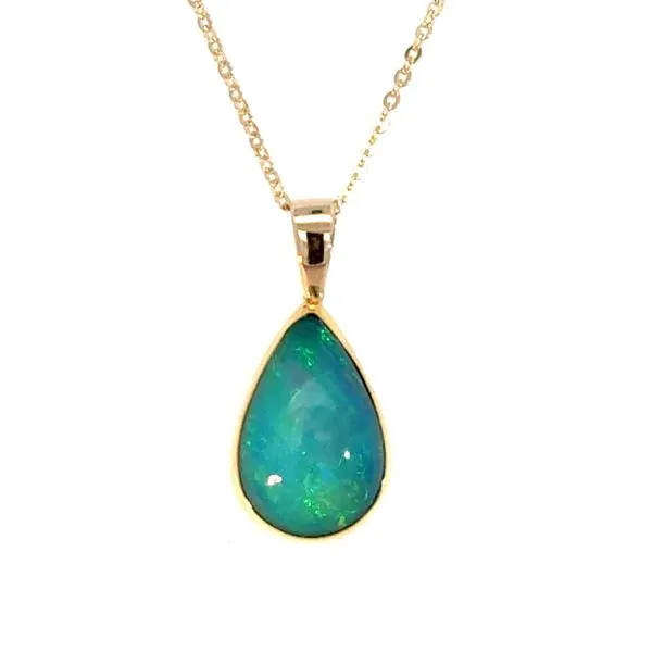 Ethiopian Opal Teardrop Pendant Peter & Co. Jewelers Avon Lake, OH